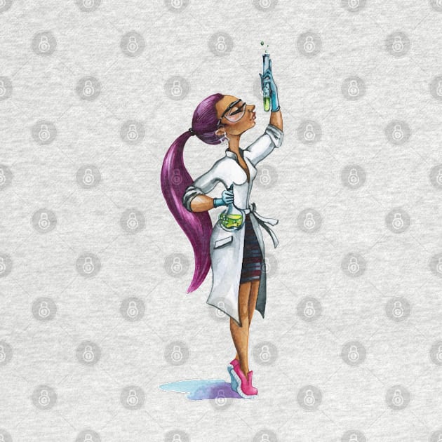 Female Scientist by Mako Design 